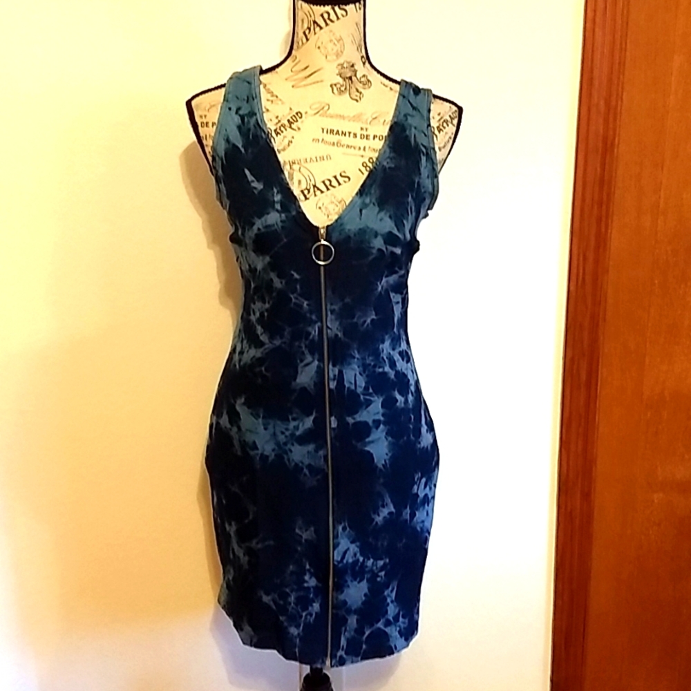 SEXY TYE-DYE BODYCON DRESS